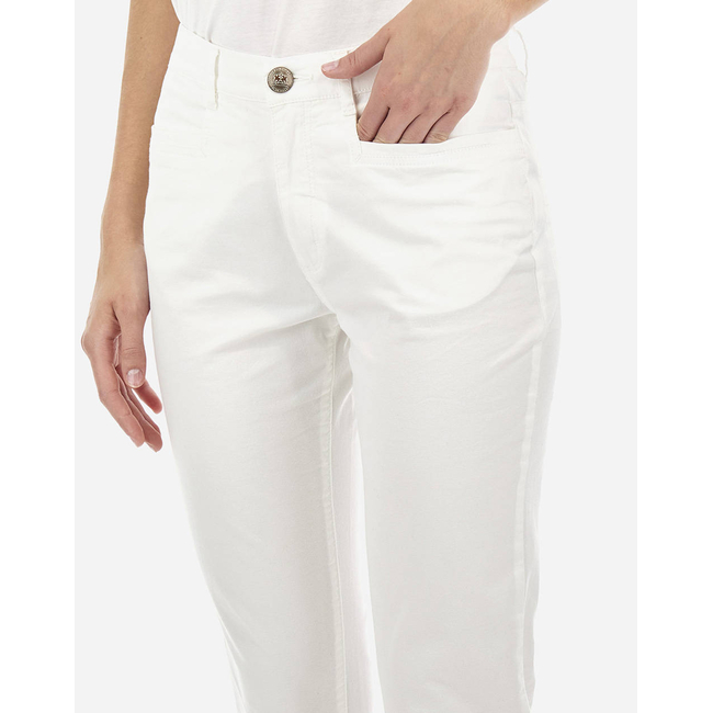 Product LA MARTINA ΠΑΝΤΕΛΟΝΙ  WOMAN TROUSERS COTTON TWILL base image