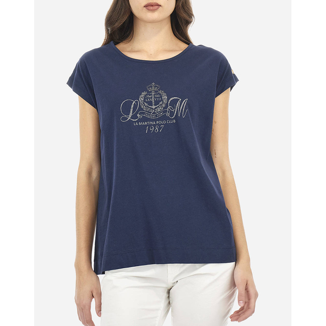 Product LA MARTINA T-SHIRT WOMAN T-SHIRT S/S 40/1 COTTON base image