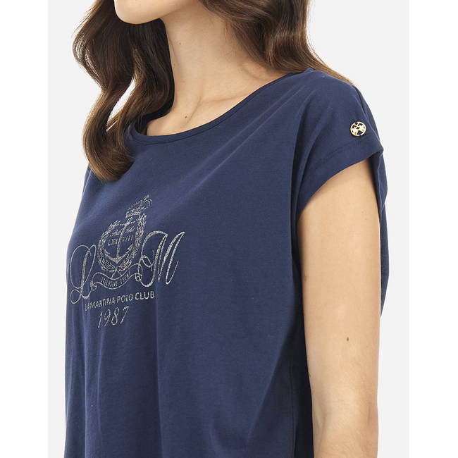 Product LA MARTINA T-SHIRT WOMAN T-SHIRT S/S 40/1 COTTON base image