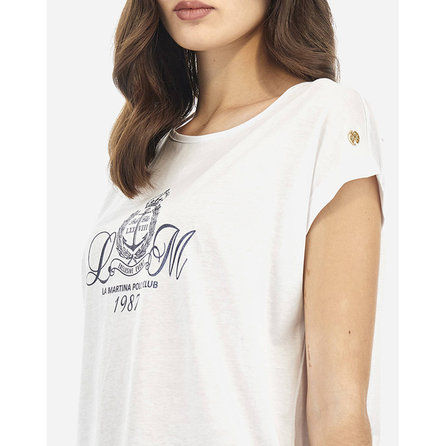 Product LA MARTINA T-SHIRT WOMAN T-SHIRT S/S 40/1 COTTON base image