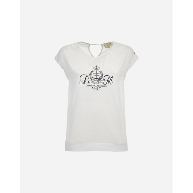 Product LA MARTINA T-SHIRT WOMAN T-SHIRT S/S 40/1 COTTON base image