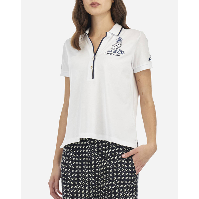 Product LA MARTINA ΜΠΛΟΥΖΑ POLO ΚΜ WOMAN POLO S/S PIQUET STRETCH base image