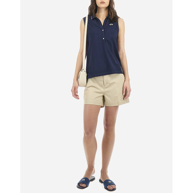 Product LA MARTINA ΜΠΛΟΥΖΑ POLO ΧΜ  WOMAN SLEEVELESS POLO PIQUET S base image