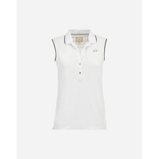 Product LA MARTINA ΜΠΛΟΥΖΑ POLO ΧΜ  WOMAN SLEEVELESS POLO PIQUET S base image