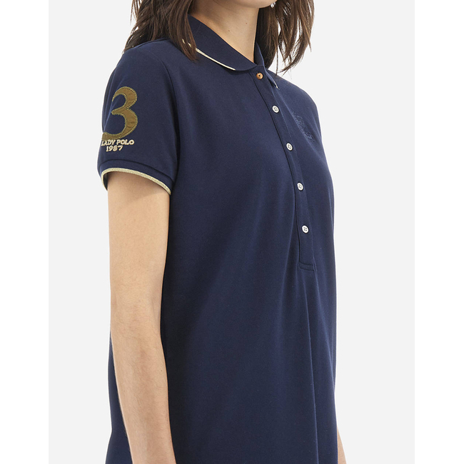 Product LA MARTINA ΦΟΡΕΜΑ  WOMAN POLO DRESS S/S PIQUET ST base image
