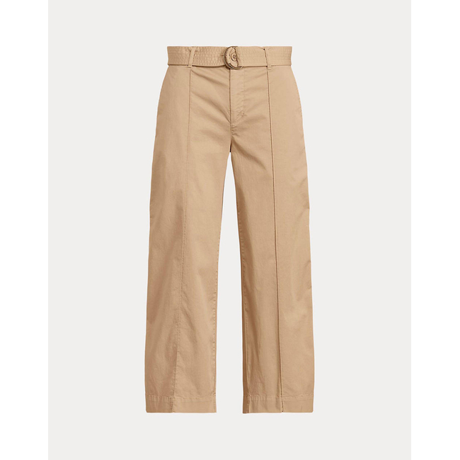 Product LAUREN RALPH LAUREN MICROSANDED TWILL-WIDELEG PANT W/BELT base image