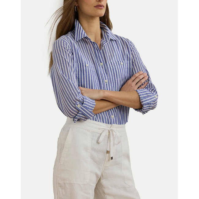 Product LAUREN RALPH LAUREN RIMNAN-LONG SLEEVE-BUTTON FRONT SHIRT base image