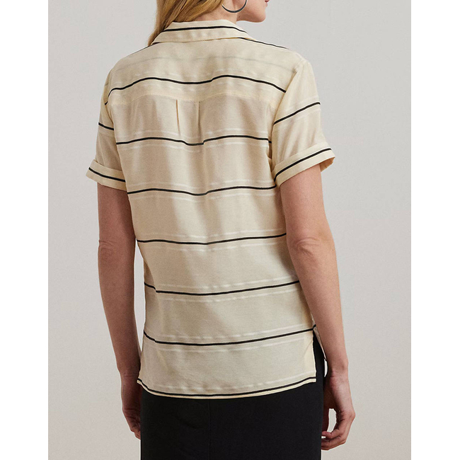 Product LAUREN RALPH LAUREN BEKKI-SHORT SLEEVE-BUTTON FRONT SHIRT base image
