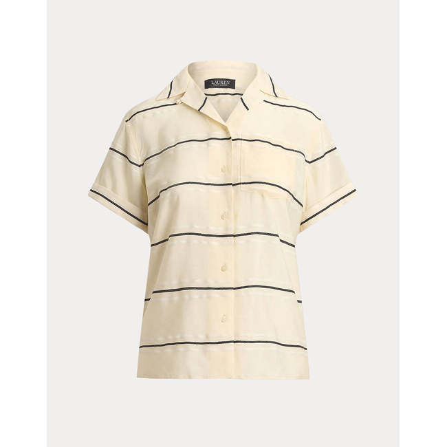 Product LAUREN RALPH LAUREN BEKKI-SHORT SLEEVE-BUTTON FRONT SHIRT base image
