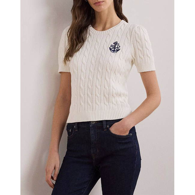 Product LAUREN RALPH LAUREN GASSED COTTON-SS SWEATER base image