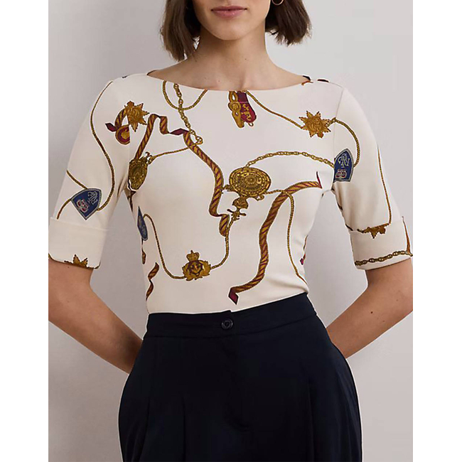 Product LAUREN RALPH LAUREN RFND STRTCH 1X1 RIB-MSL-TSH base image