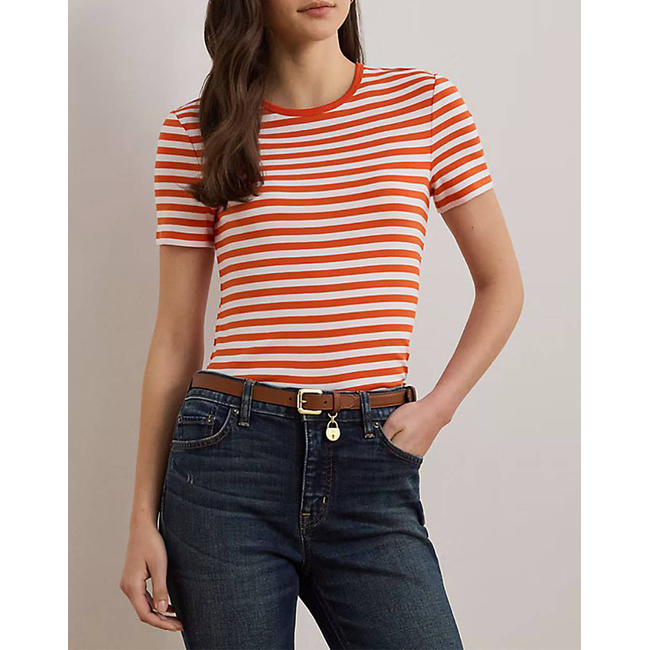Product LAUREN RALPH LAUREN RFND STRTCH 1X1 RIB-SSL-TSH base image