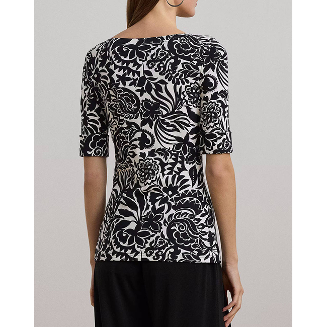 Product LAUREN RALPH LAUREN JUDY-MID SLEEVE-T-SHIRT base image