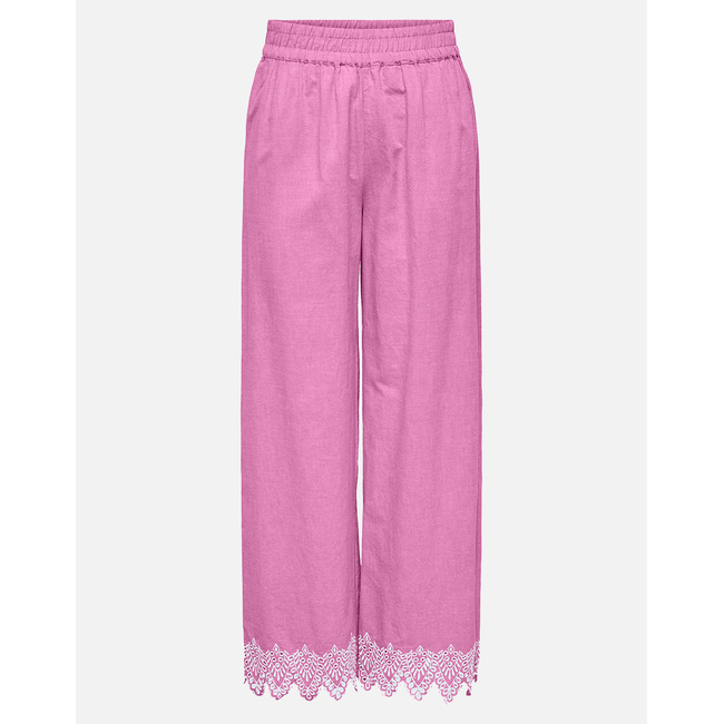 Product ONLY ONLPAULA TULUM EMB PULL-UP PANT WVN base image