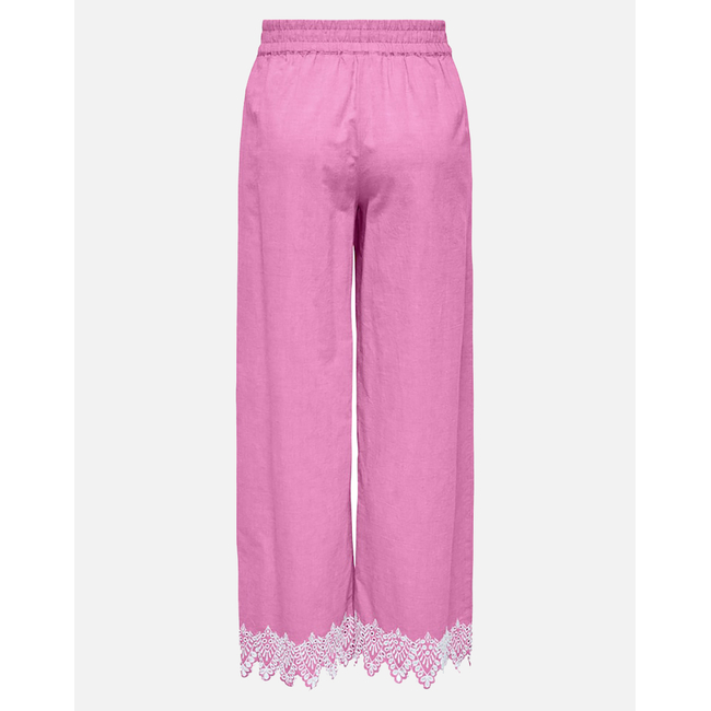Product ONLY ONLPAULA TULUM EMB PULL-UP PANT WVN base image