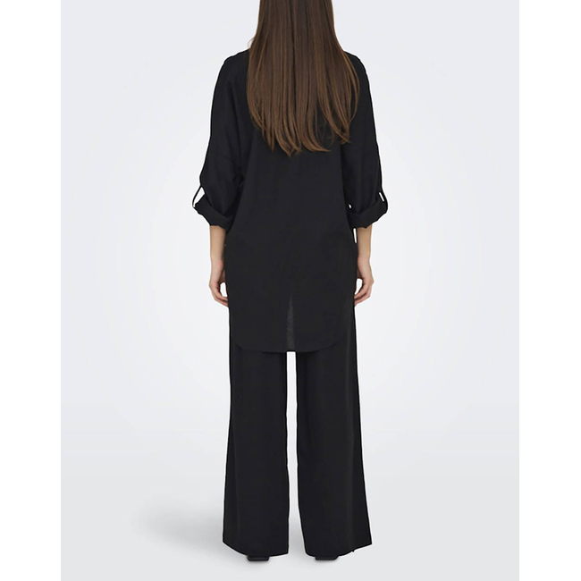 Product ONLY ONLCARO MW LINEN BL PULL-UP PANT CC PNT base image