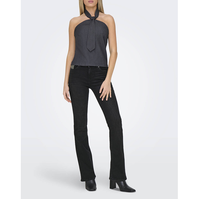 Product ONLY ONLBLUSH RHINESTONE MID FLARE DNM TAI base image