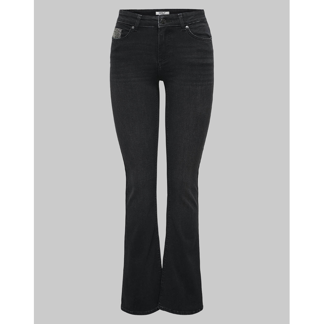 Product ONLY ONLBLUSH RHINESTONE MID FLARE DNM TAI base image
