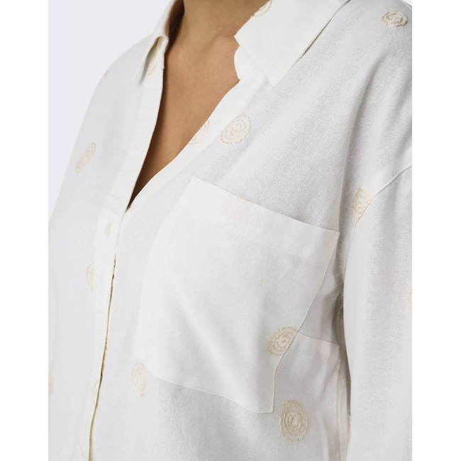 Product ONLY ONLCARO L/S LINEN BL EMB SHIRT CC PNT base image