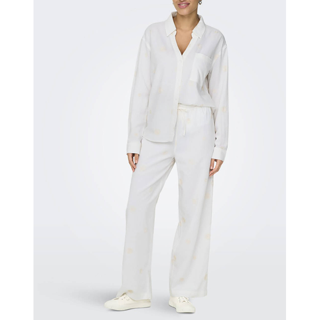 Product ONLY ONLCARO L/S LINEN BL EMB SHIRT CC PNT base image