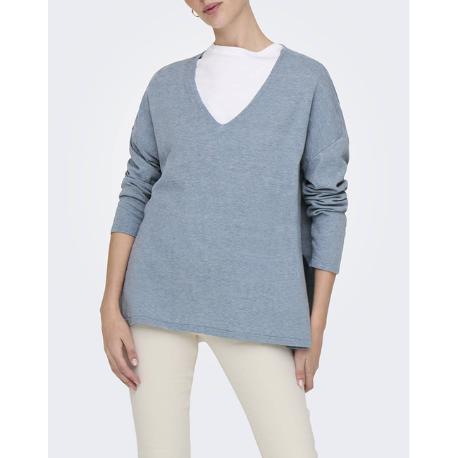 Product ONLY ONLAMALIO LIFE LS V-NECK KNT base image