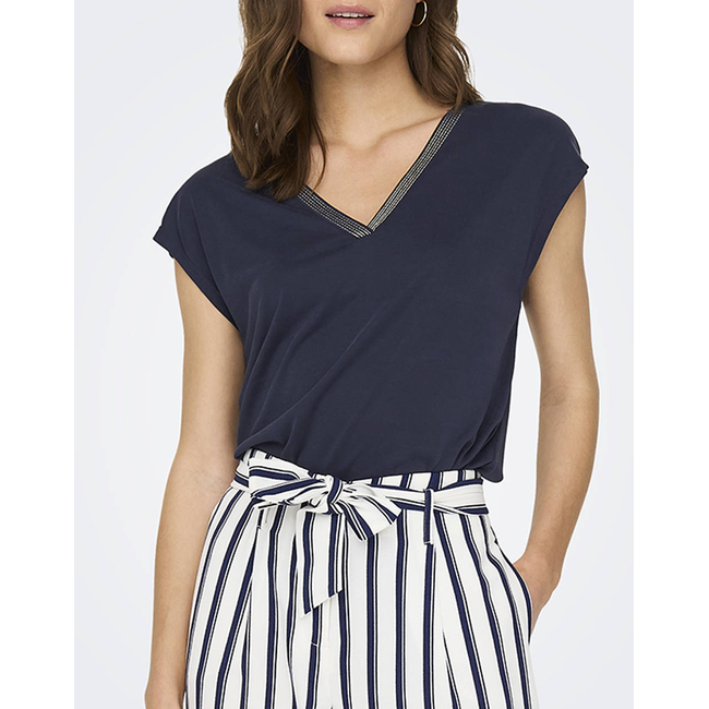 Product ONLY ONLFREE LIFE S/S MODAL STITCH TOP JRS base image