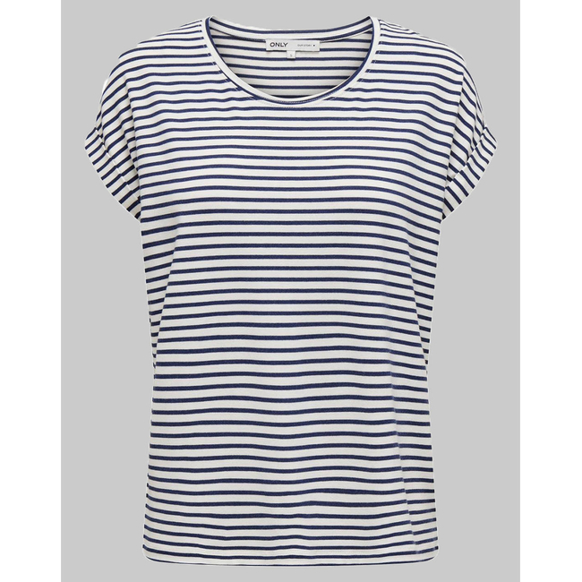 Product ONLY ONLMOSTER STRIPE S/S O-NECK TOP JRS NOOS base image