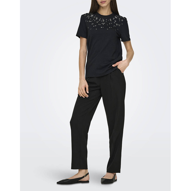 Product ONLY ONLPARKER S/S O-NECK BLING TOP BOX JRS base image