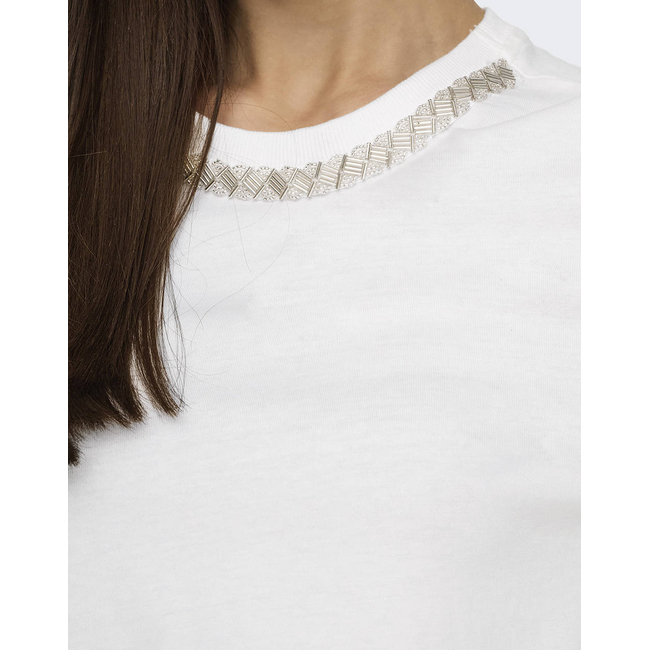Product ONLY ONLPARKER S/S O-NECK BLING TOP BOX JRS base image