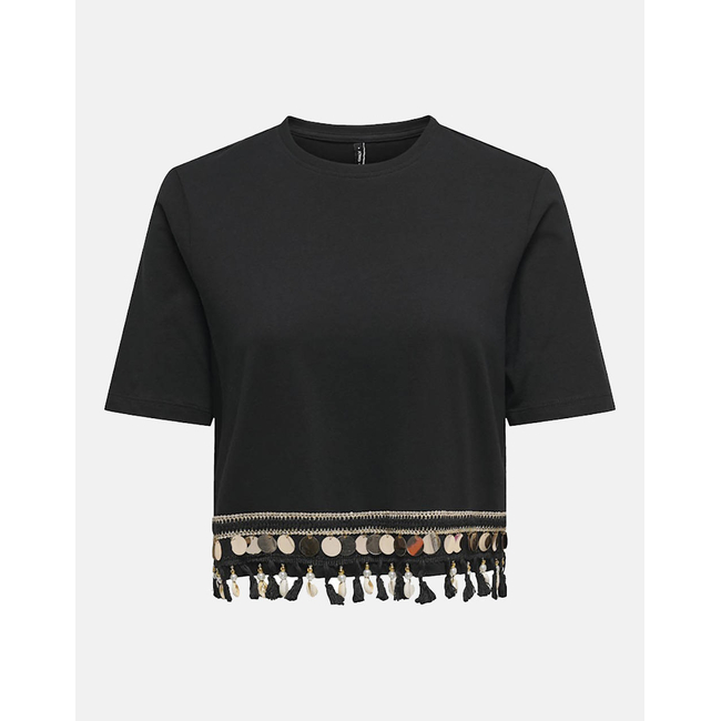 Product ONLY ONLFILIPPA LIFE S/S TASSEL TOP JRS base image