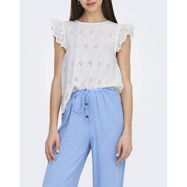 Product ONLY ONLLOU LIFE EMB S/S OPEN BACK TOP PTM base image