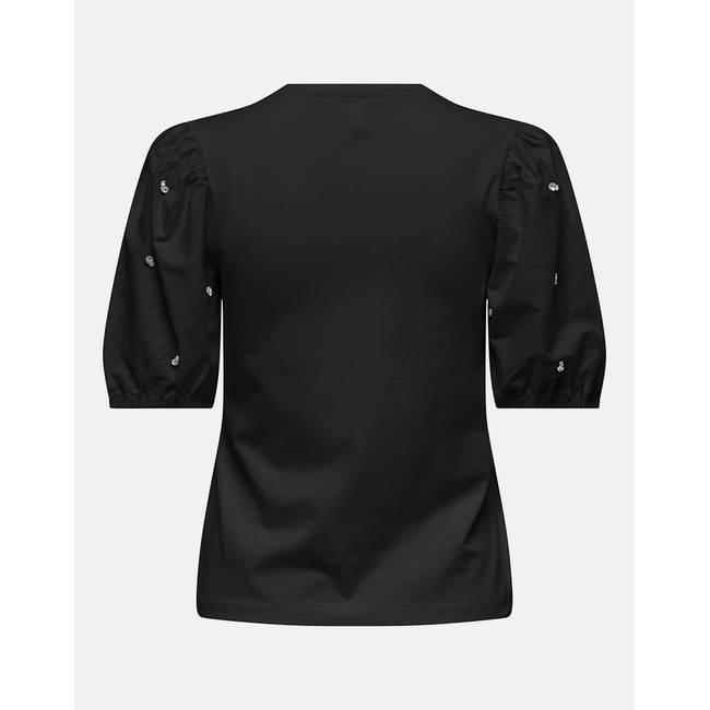 Product ONLY ONLEMME LIFE S/S O-NECK PUFF MIX TOP JRS base image