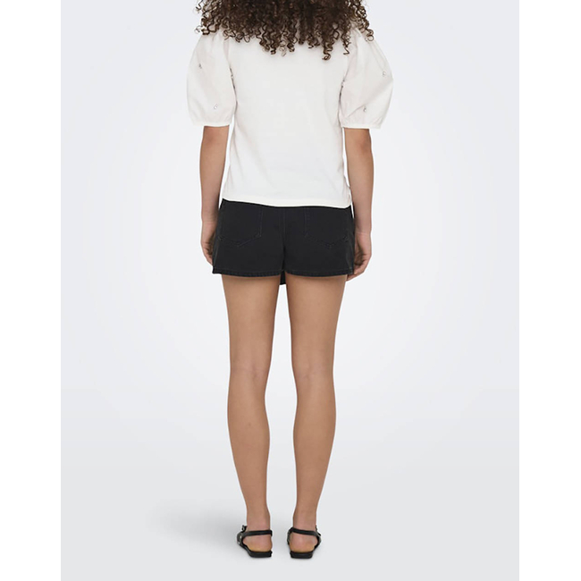 Product ONLY ONLEMME LIFE S/S O-NECK PUFF MIX TOP JRS base image