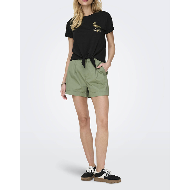 Product ONLY ONLDORA S/S KNOT FOLD-UP TOP JRS base image