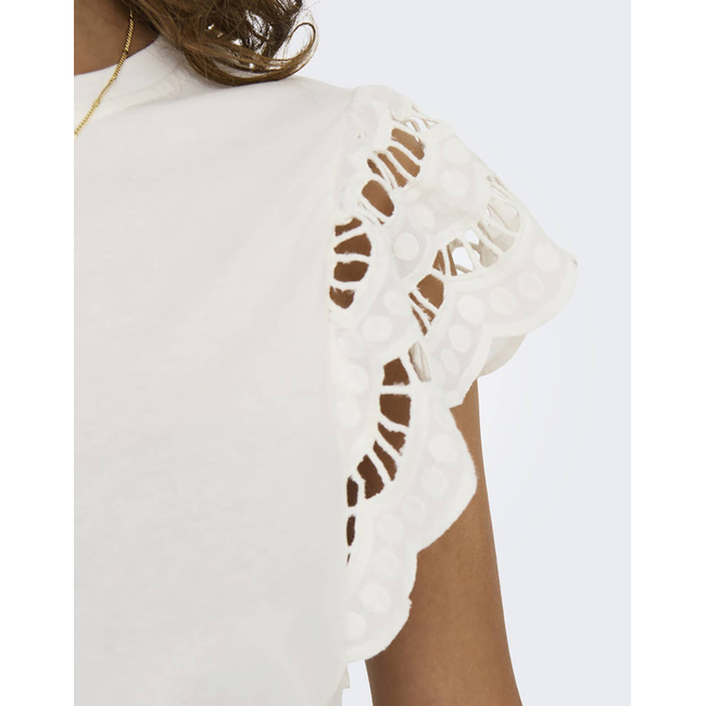 Product ONLY ONLMACY S/S O-NECK MIX TOP BOX JRS base image