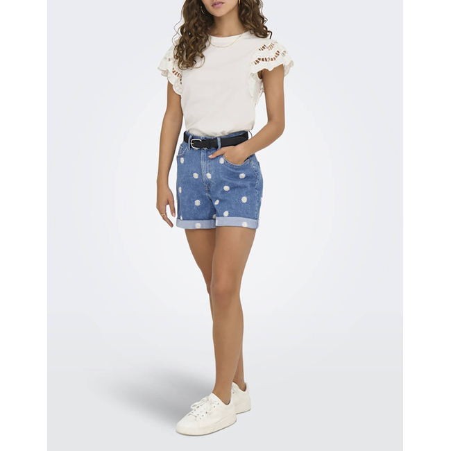 Product ONLY ONLMACY S/S O-NECK MIX TOP BOX JRS base image