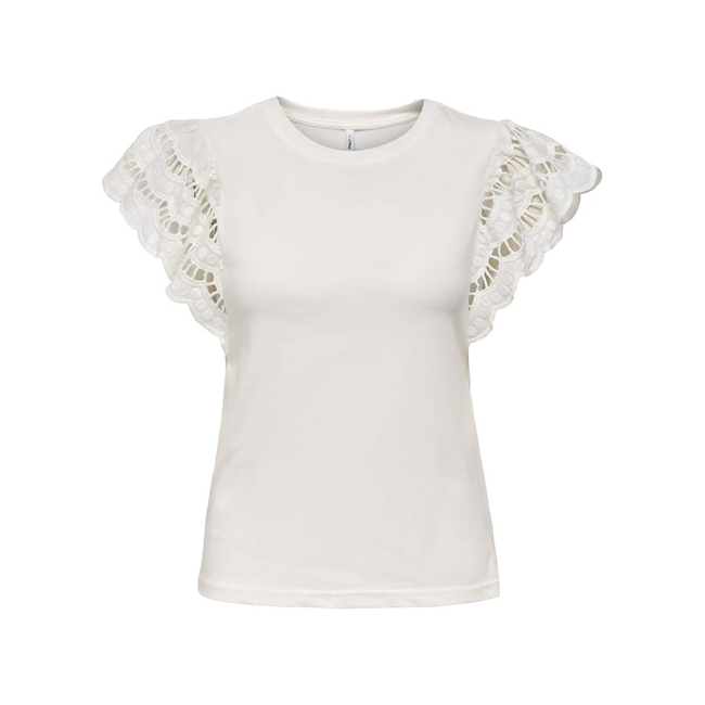 Product ONLY ONLMACY S/S O-NECK MIX TOP BOX JRS base image