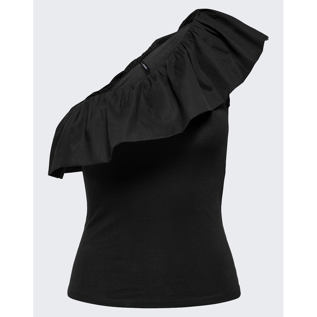 Product ONLY ONLSOFFY ONE SHOULDER MIX TOP BOX JRS base image