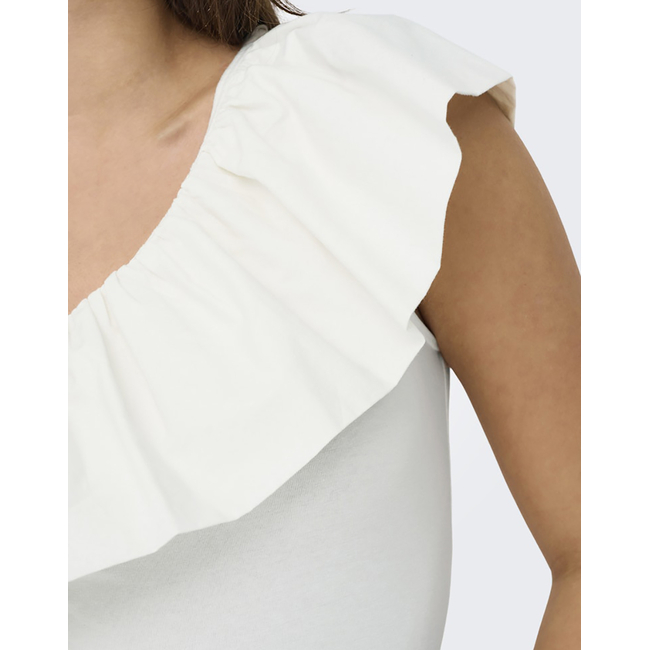 Product ONLY ONLSOFFY ONE SHOULDER MIX TOP BOX JRS base image