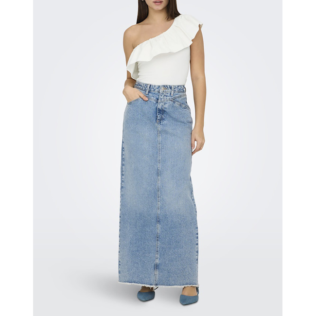 Product ONLY ONLSOFFY ONE SHOULDER MIX TOP BOX JRS base image