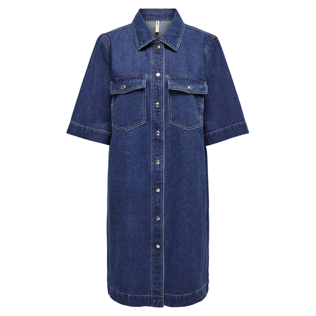 Product ONLY ONLBELLE S/S BUTTON DRESS DNM GUA NOOS base image