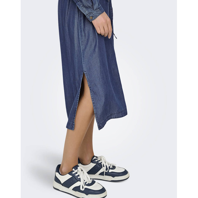 Product ONLY ONLCHARIS LIFE LS BEL SHIRT DRESS CC WVN base image