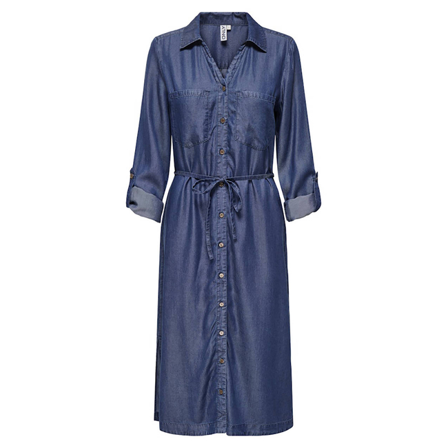 Product ONLY ONLCHARIS LIFE LS BEL SHIRT DRESS CC WVN base image