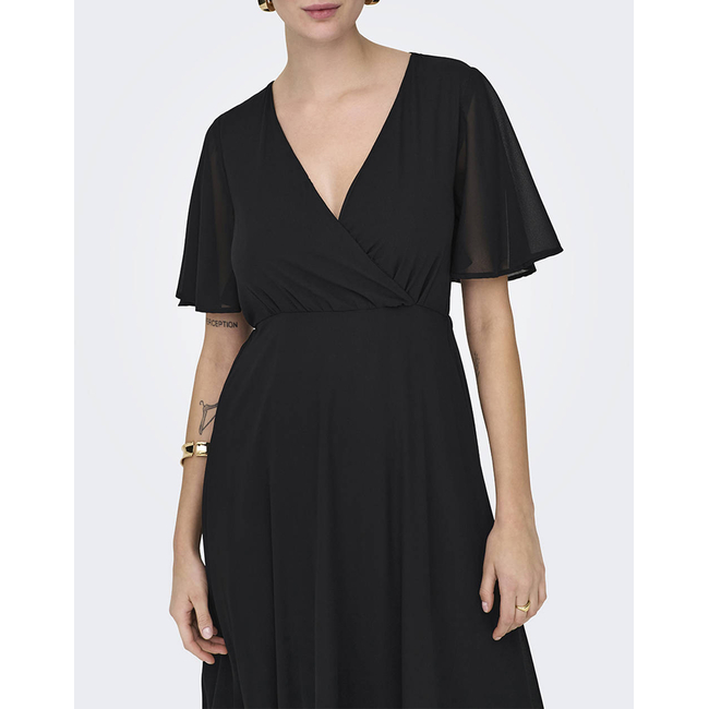 Product ONLY ONLSTAR LIFE S/S MIA MAXI DRESS WVN base image