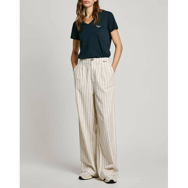 Product PEPE JEANS DROP 2 MACY V-NECK WOMEN'S T-SHIRT base image