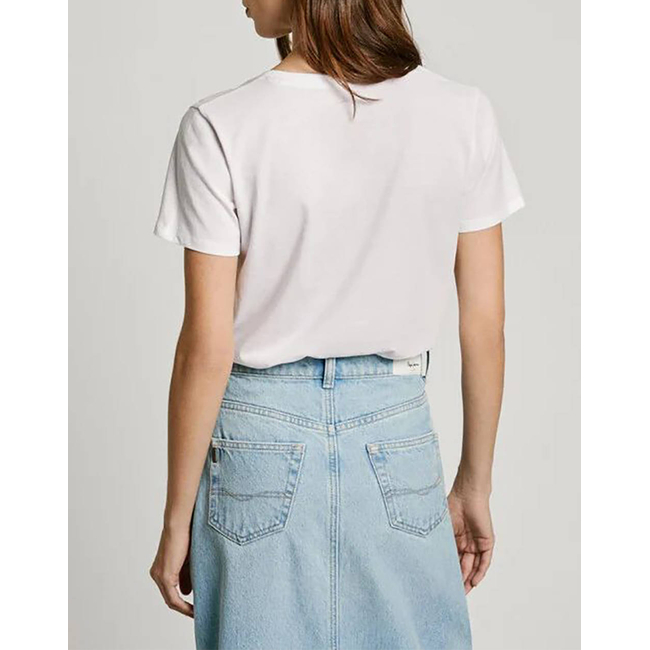 Product PEPE JEANS DROP 2 MACY V-NECK WOMEN'S T-SHIRT base image