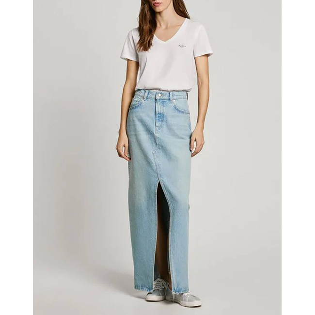 Product PEPE JEANS DROP 2 MACY V-NECK WOMEN'S T-SHIRT base image