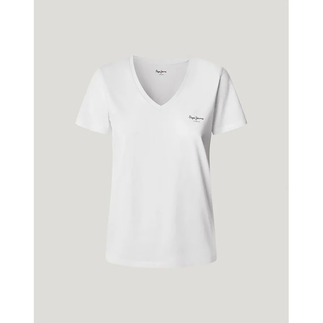 Product PEPE JEANS DROP 2 MACY V-NECK WOMEN'S T-SHIRT base image