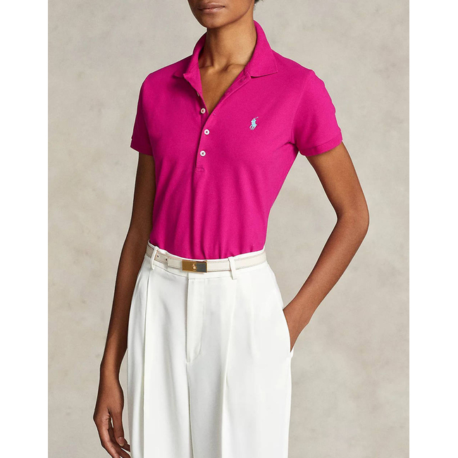 Product RALPH LAUREN JULIE POLO-SLIM-SHORT SLEEVE-POLO SHIRT base image