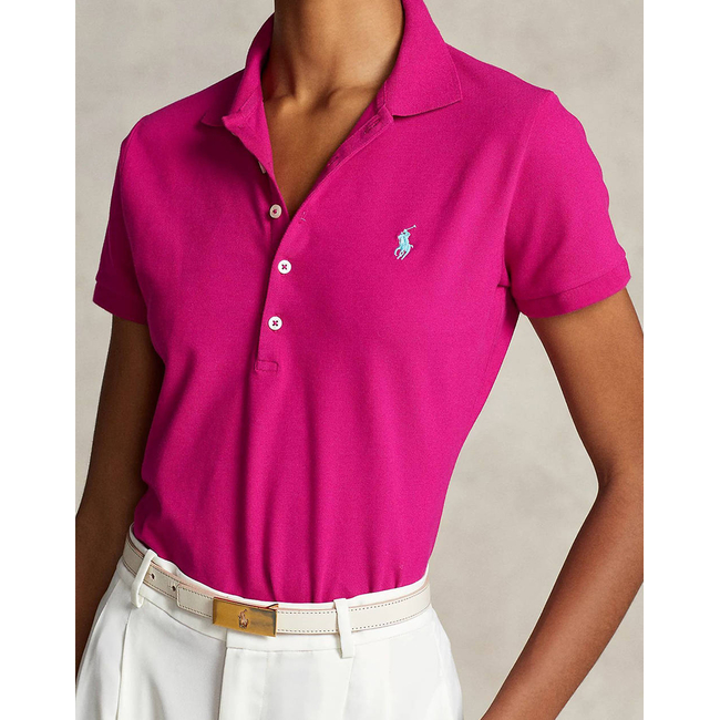 Product RALPH LAUREN JULIE POLO-SLIM-SHORT SLEEVE-POLO SHIRT base image
